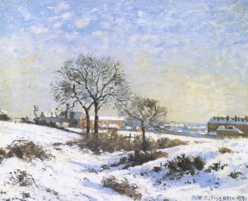 Camille Pissarro Connaught Kivu area on Snow